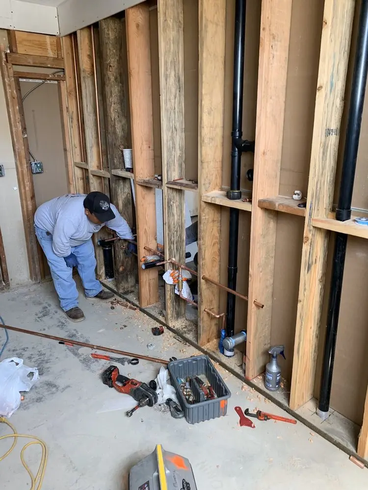 Commercial rough-in plumbing for Water Heater Replacement in North Smithfield